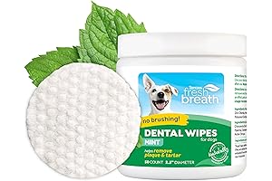 Fresh Breath No Brushing Clean Teeth Dental Wipes for Dogs