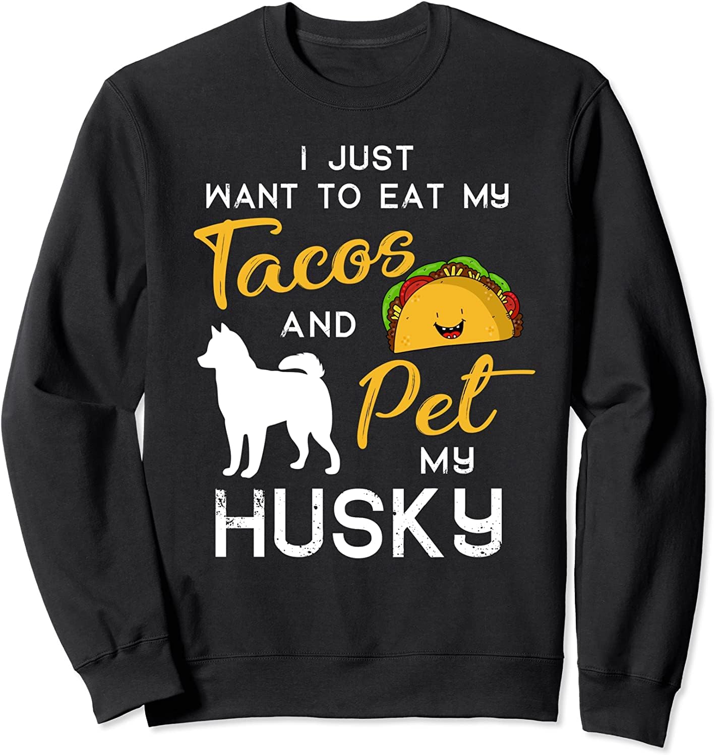 keoStore Husky Dog Tacos Lover Owner Christmas Birthday Gift Sweatshirt