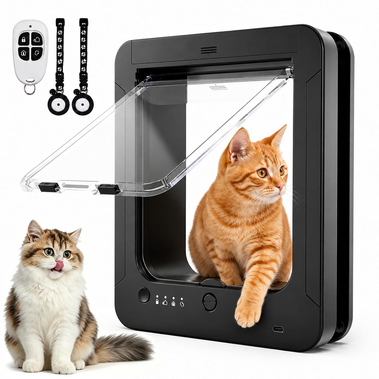 Tenda per Gatti con Microchip Intelligente, Porta per Animali Attivata