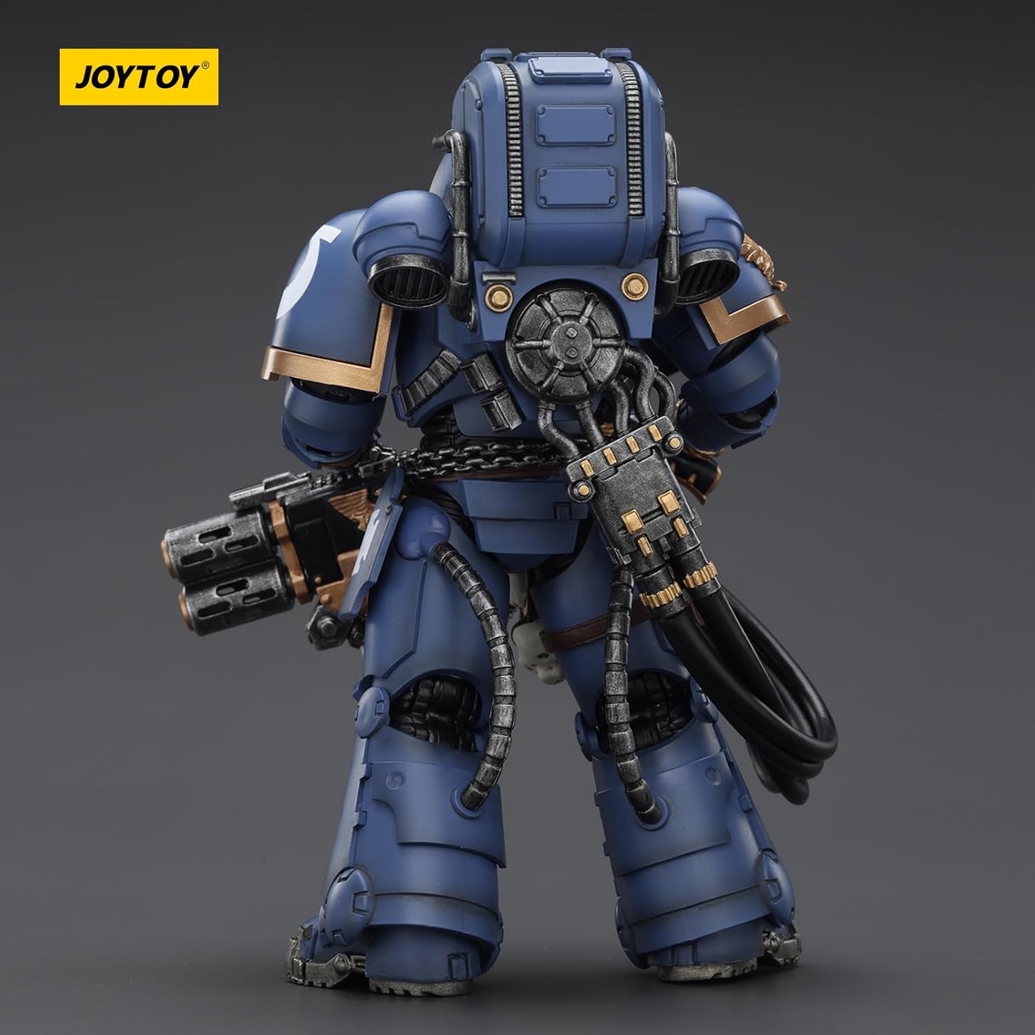 JOYTOY Warhammer 40k Space Marine 2, Ultramarines Heavy Artificer Armor with Relic Multi-Melta 1/18 Action Figure Collect and Display Model
