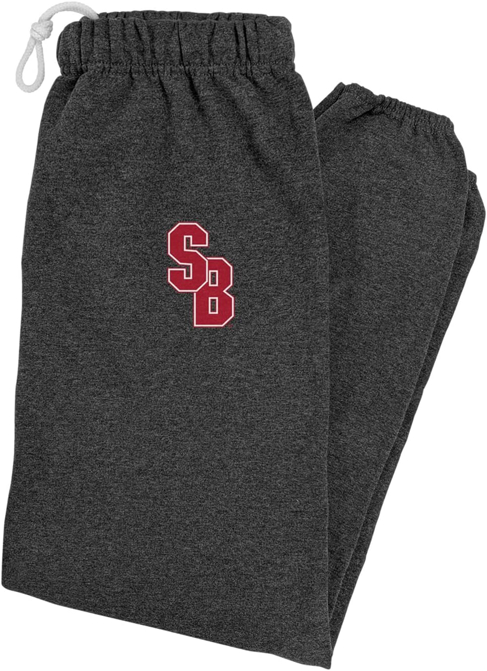 LOGOVISION Stony Brook University School Logo Mens Jogger Sweatpants, Charcoal Heather, Medium
