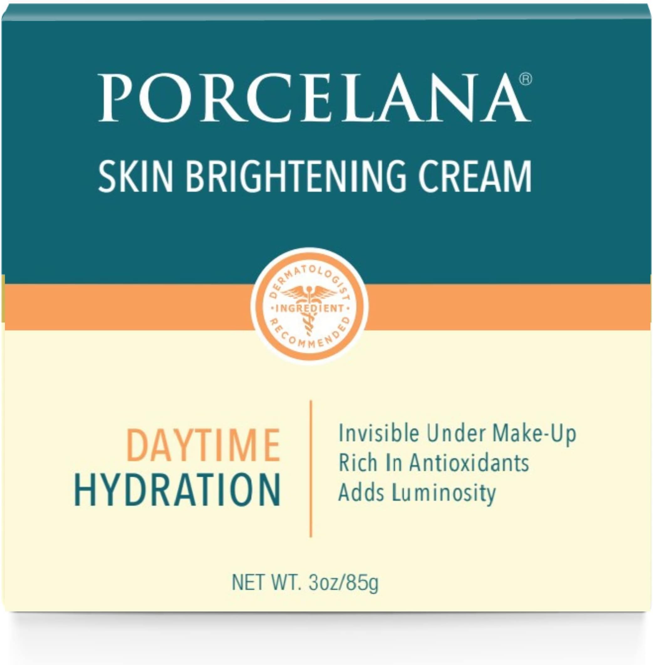 Daytime Hydration Cream For Face & Body [Updated Formula] - Fades Dark Spots & Evens Skin Tone - For Sun & Age Spots, Acne Scarring, Melasma & Discoloration - Antioxidant Moisturizer (3 oz)