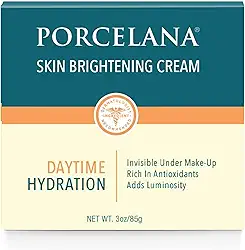 Porcelana Creme De Hidratação Diurna Para Rosto E Corpo [Fórmula Atualizada] - Atenua Manchas Escuras E Uniformiza O Tom Da Pele - Para Manchas Solares E Da Idade, Cicatrizes De Acne, Melasma E Desc