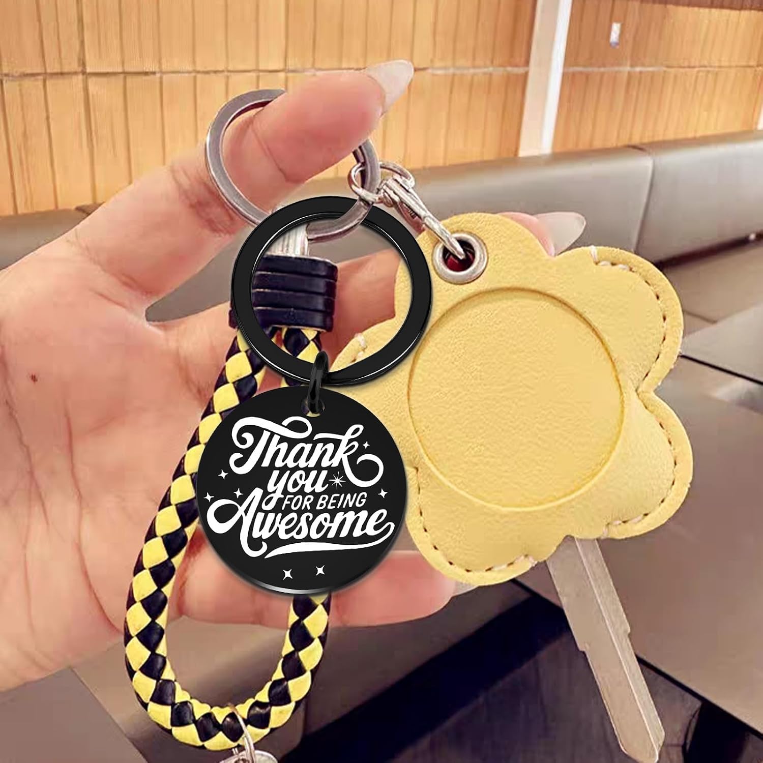 Thank You Gifts for Women Appreciation Gifts For Cowokers Employee Staff Driver Appreciation Keychain Gifts for Women Men Unique Thank You Work Anniversary Present