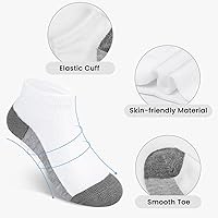 Vista 4 de Auranso - 12 pares de calcetines deportivos transpirables para niños, de algodón, de corte bajo para niños y niñas