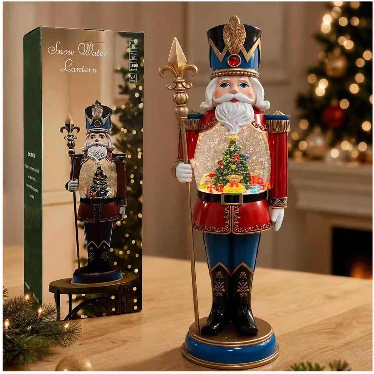 Nutcracker Snow Globe Lanterns that Light Up