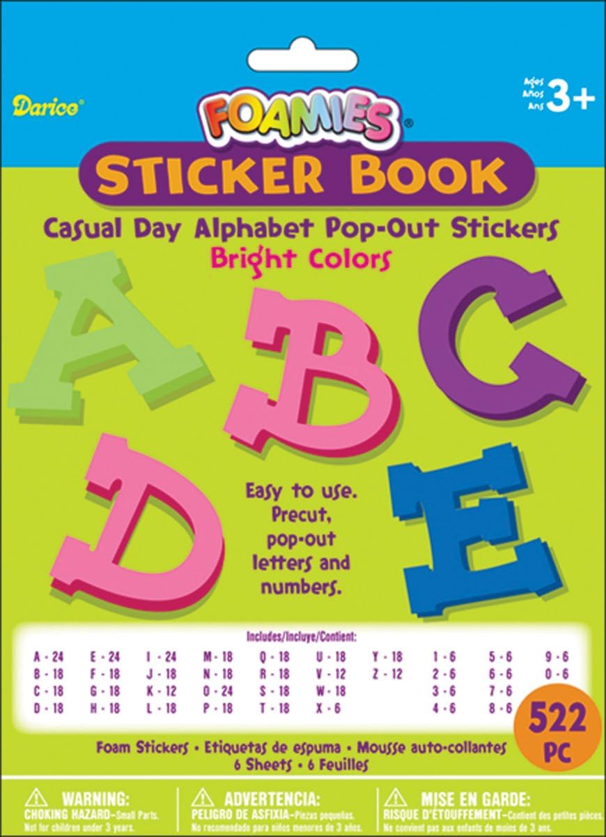 Darice Foam PopOut Sticker Book 522/PkgCasual Day