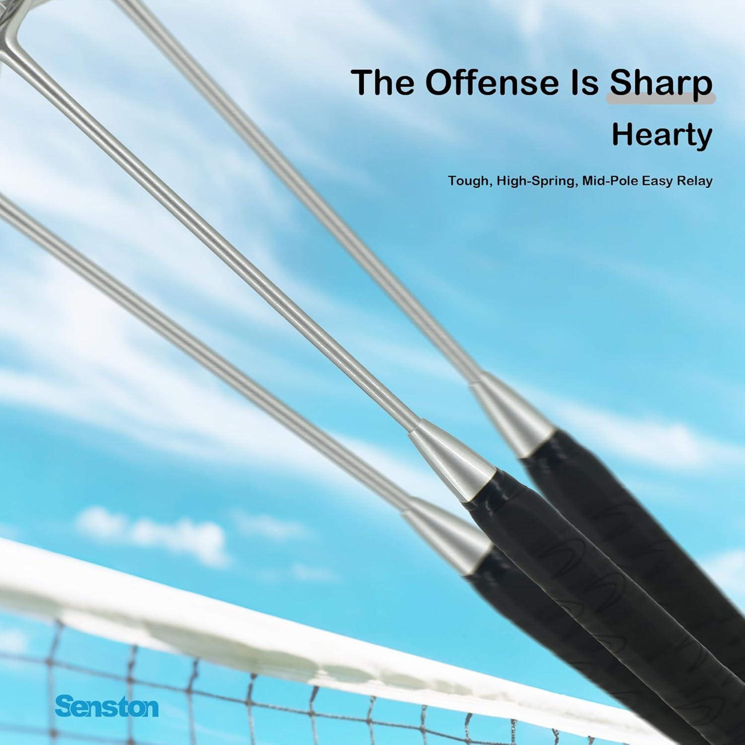 Senston Carbon-Fiber Badminton Racket 5U Badminton Racquet, Single Professional Badminton Rackets