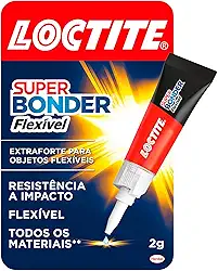 Loctite Super Bonder Power Gel, Cola Transparente com Fórmula Especial Flexível, Super Forte, Supercola Para Todos os Tipos de Materiais, 1x2g