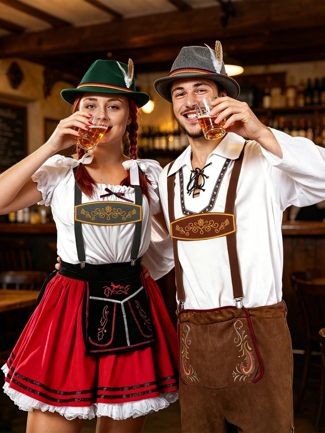 4 Pcs Oktoberfest Costume Accessories Set for Men