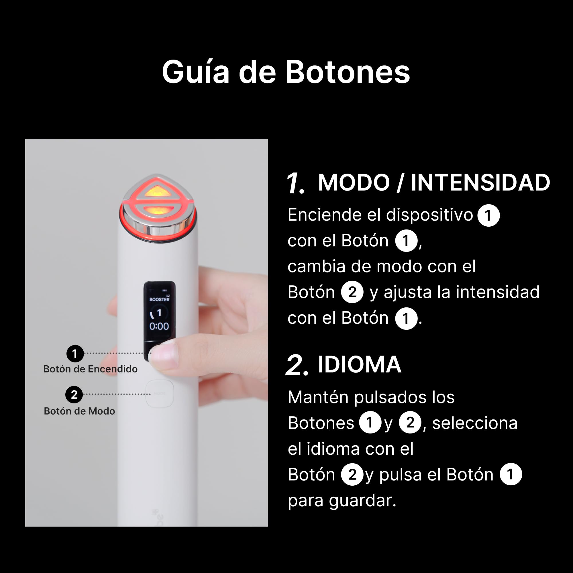 medicube Booster Pro X2™ | Dispositivo de Belleza 7 en 1 | 2X Cuidado para Luminosidad, Poros y Firmeza | Modos Dual y Potenciador de Mascarillas | Dispositivo de Skincare Coreano | Blanco