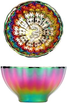 Colorful Tenmokus Dragon Tea Cup, 5 oz Chinese Ceramic Teacup