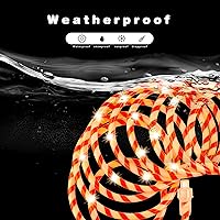 Vista 5 de Afirst Cuerda de luces de bastón de caramelo de Navidad, guirnalda de luces LED de 30 pies, IP65, impermeable, conectable, tubo de luces