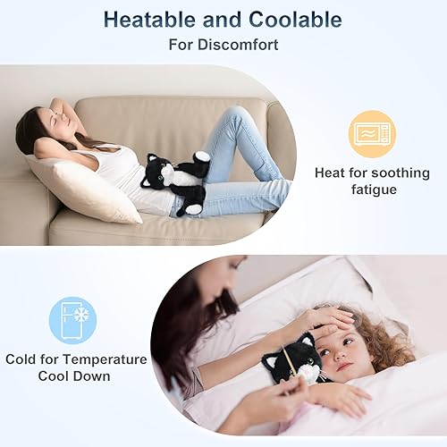 Miniatura 10 de Peluches de pato para microondas, peluches de pato, almohadillas térmicas para calambres, alivio del dolor y el estrés, peluche de pato compañero