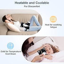 SuzziPals Heatable & Coolable Black and White Cat Stuffed Animal, Cat Heating Pad Microwavable for Soothing & Relaxation, Lavender Scented Tuxedo Cat Plush Toy for Stress Relief, Cat Toys for Kids