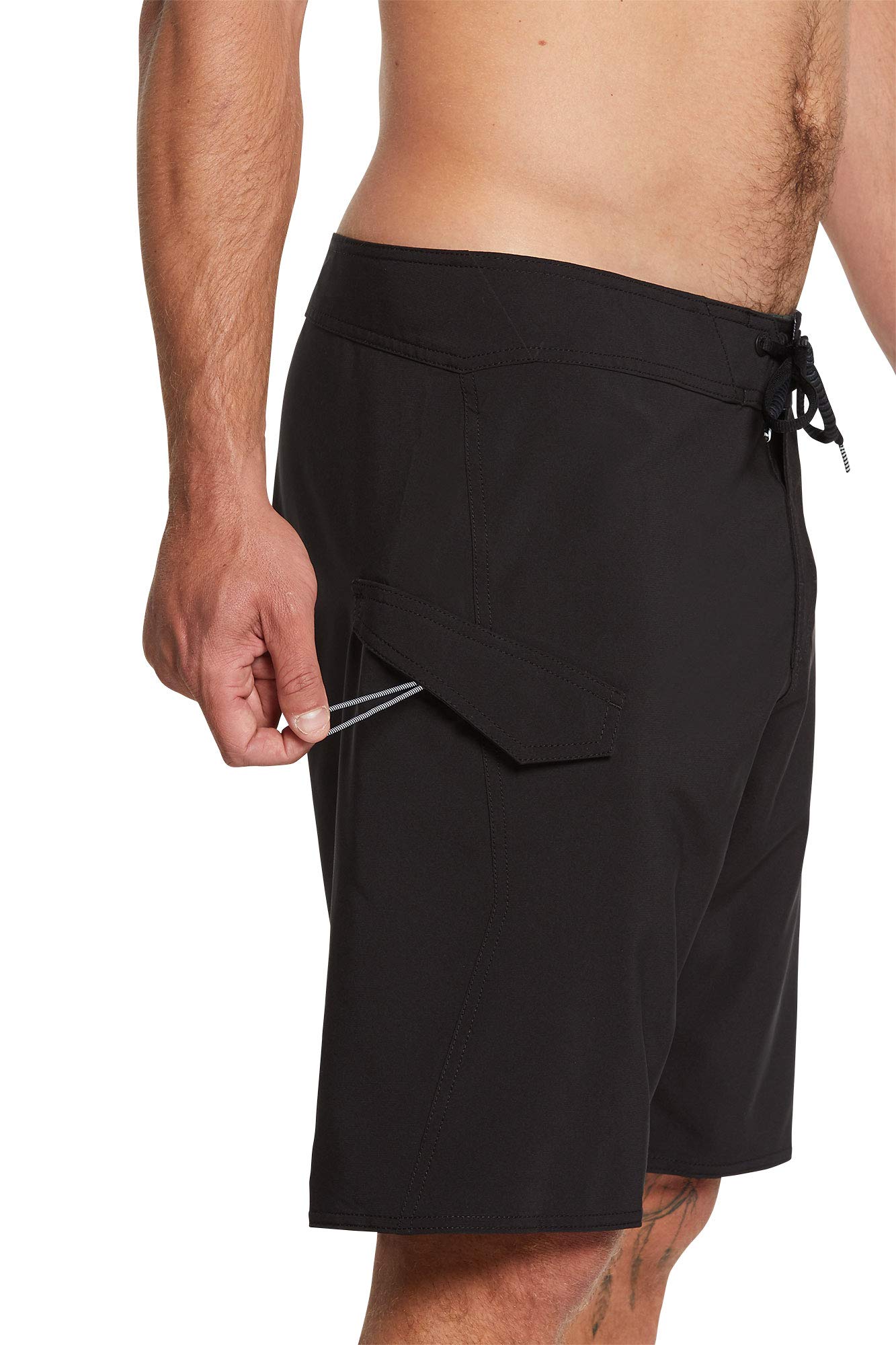 Volcom Men's Black Mod Tech 20" Boardshort Board Shorts, -New, 38
