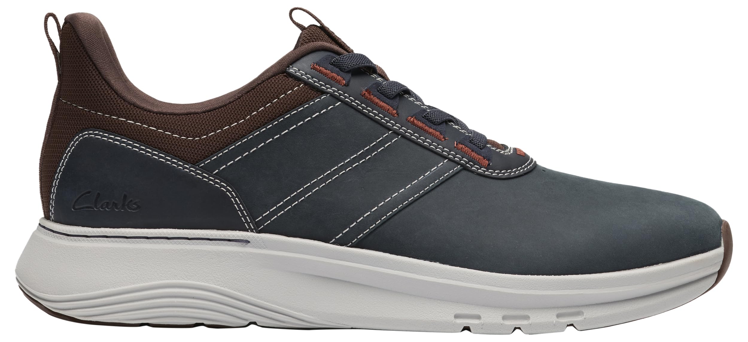 Clarks Motion Trek LX Mens Navy Leather, 7