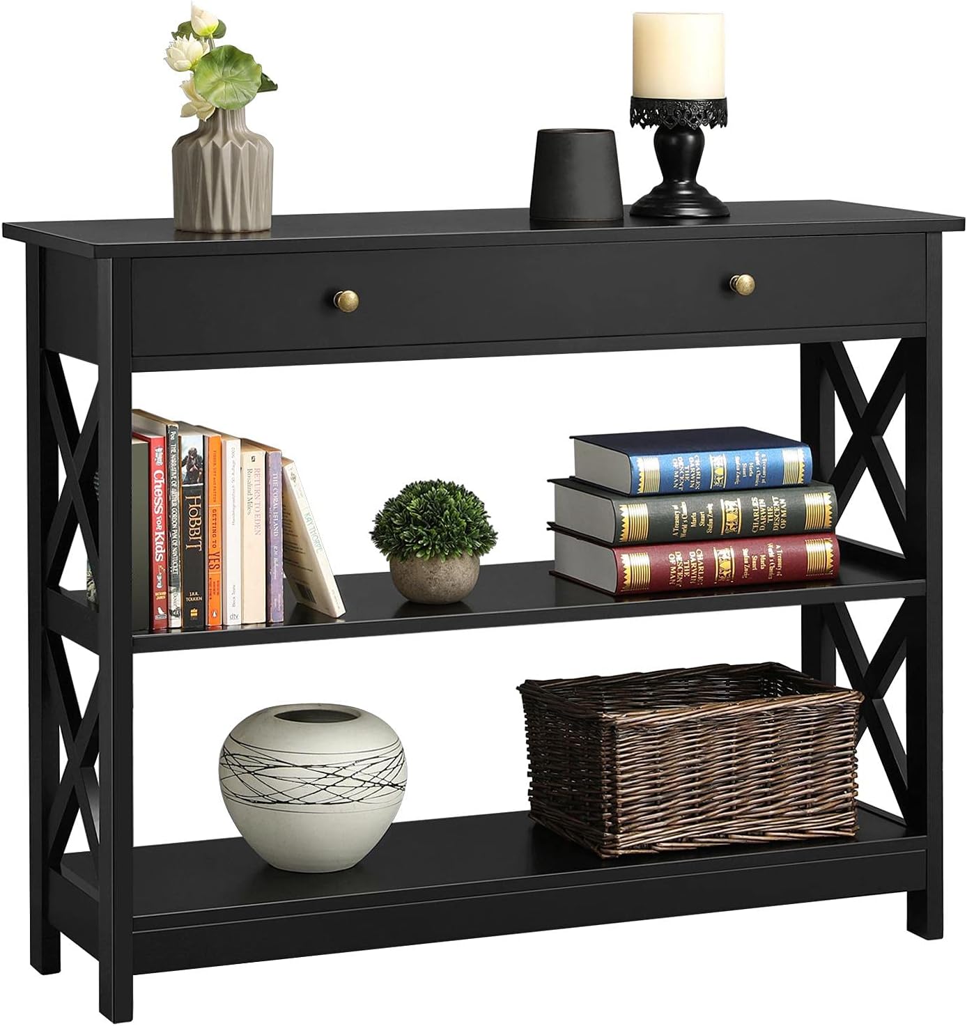 Yaheetech 3Tier Console Tables for Entryway, Small