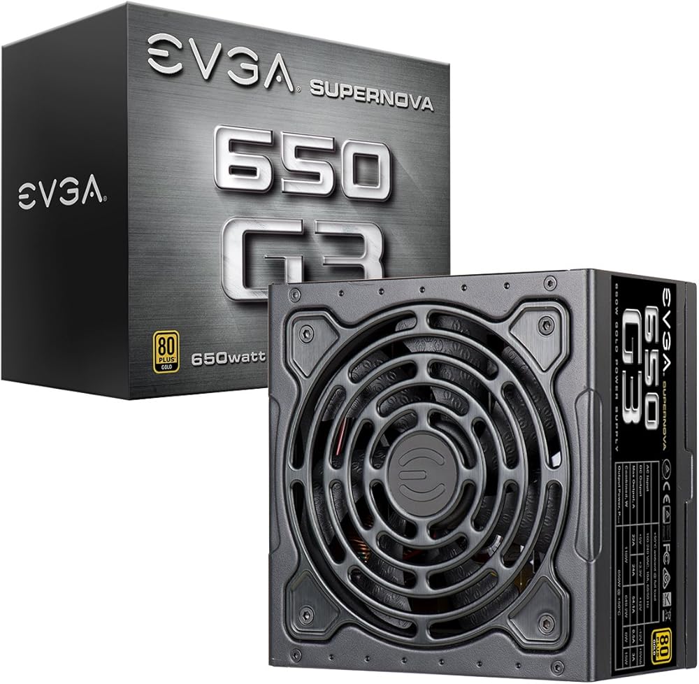 EVGA SuperNOVA 650 G3, 80 Plus Gold 650W Fully Modular Power Supply with Eco Mode and New HDB Fan - View 1