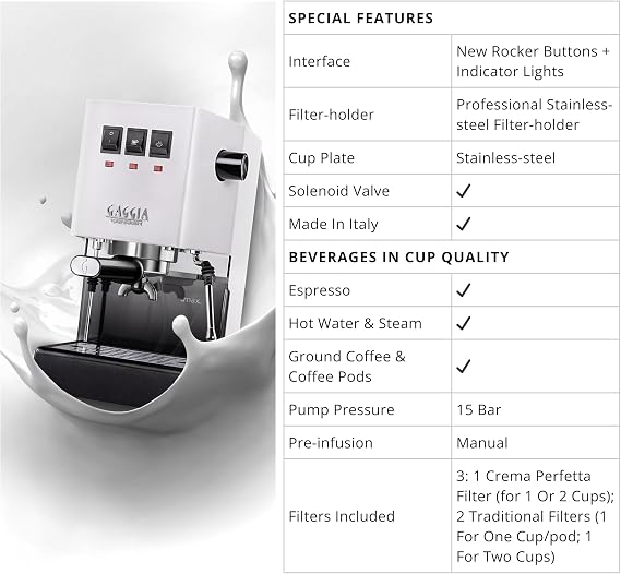 Gaggia Classic Evo White RI9481/13