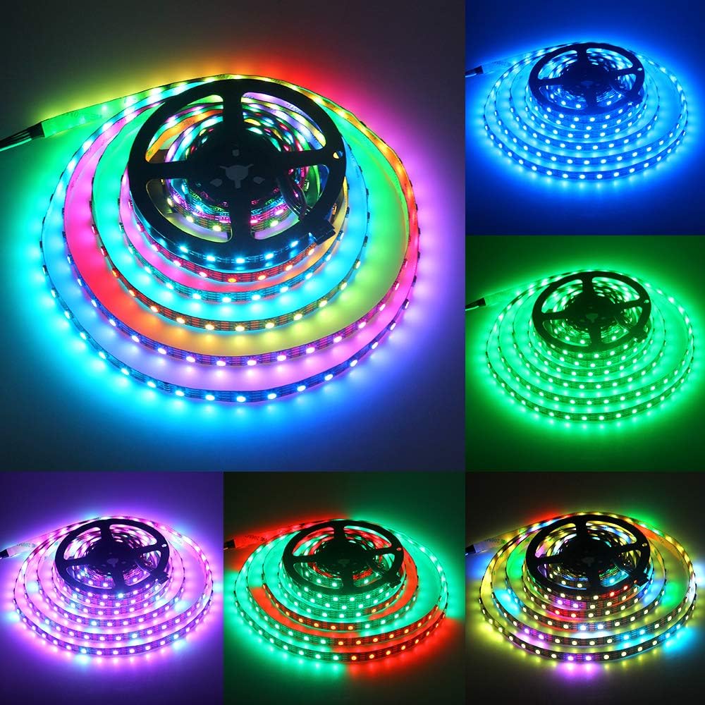 40% Off Discount WS2815 (12V WS2812B) LED 5M 300 Pixels Aclorol Individual Addressable 5050 RGB LED Flex Strip Light Non-Waterproof Black PCB DC 12V Tech Deals 🔥 WS2815 (12V WS2812B) LED 5M 300 Pixels Aclorol Individual Addressable 5050 RGB LED Flex Strip Light Non-Waterproof Black PCB DC 12V