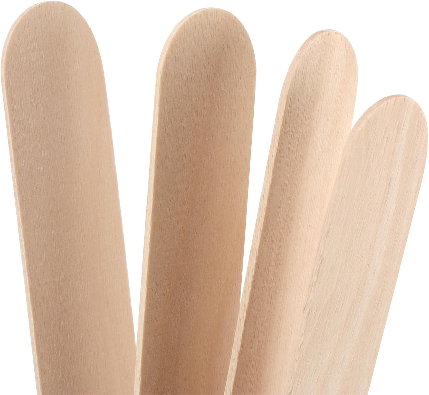 SOUJAP 600pcs 8 Inch Wooden Craft Sticks Bulk, Wood Ice Cream Sticks for Crafts Projects