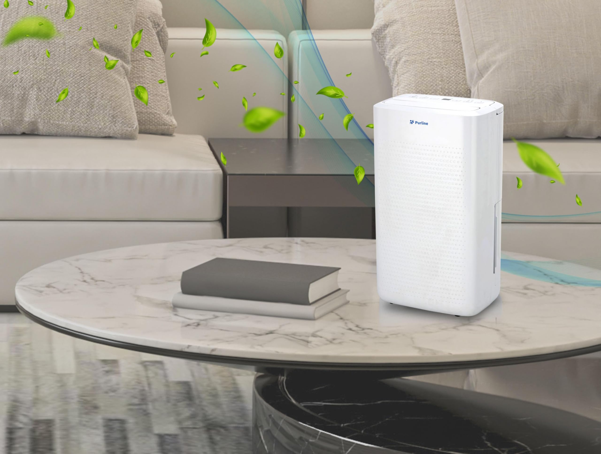 PURLINE | Deshumidificador con Compresor DRYOS 12 | Deshumidificador Elimina la Humedad y Mejora el Aire de tu Hogar