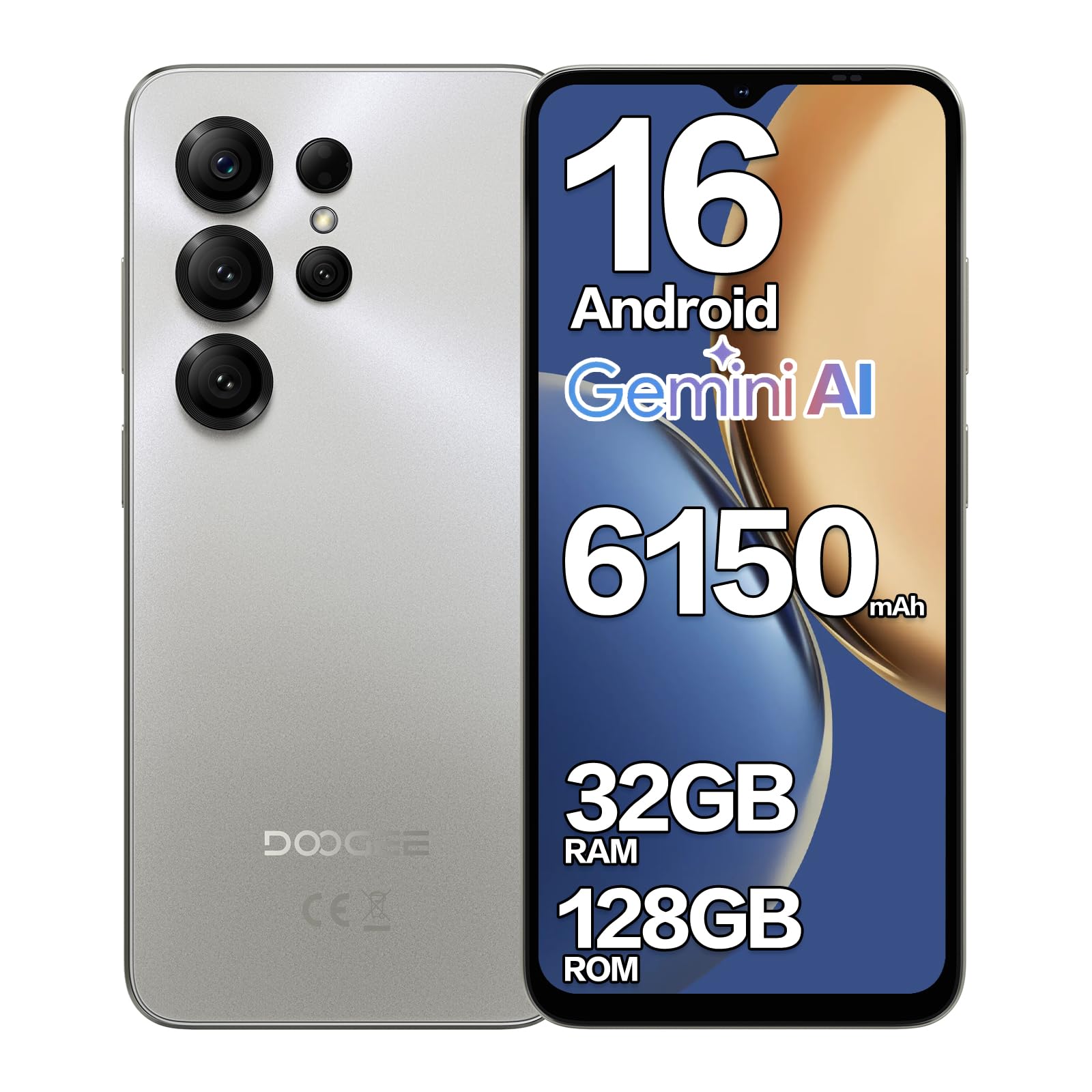 DOOGEE Not 56X Pro Cep Telefonları, Gemimi AI ile Yeni Android 16