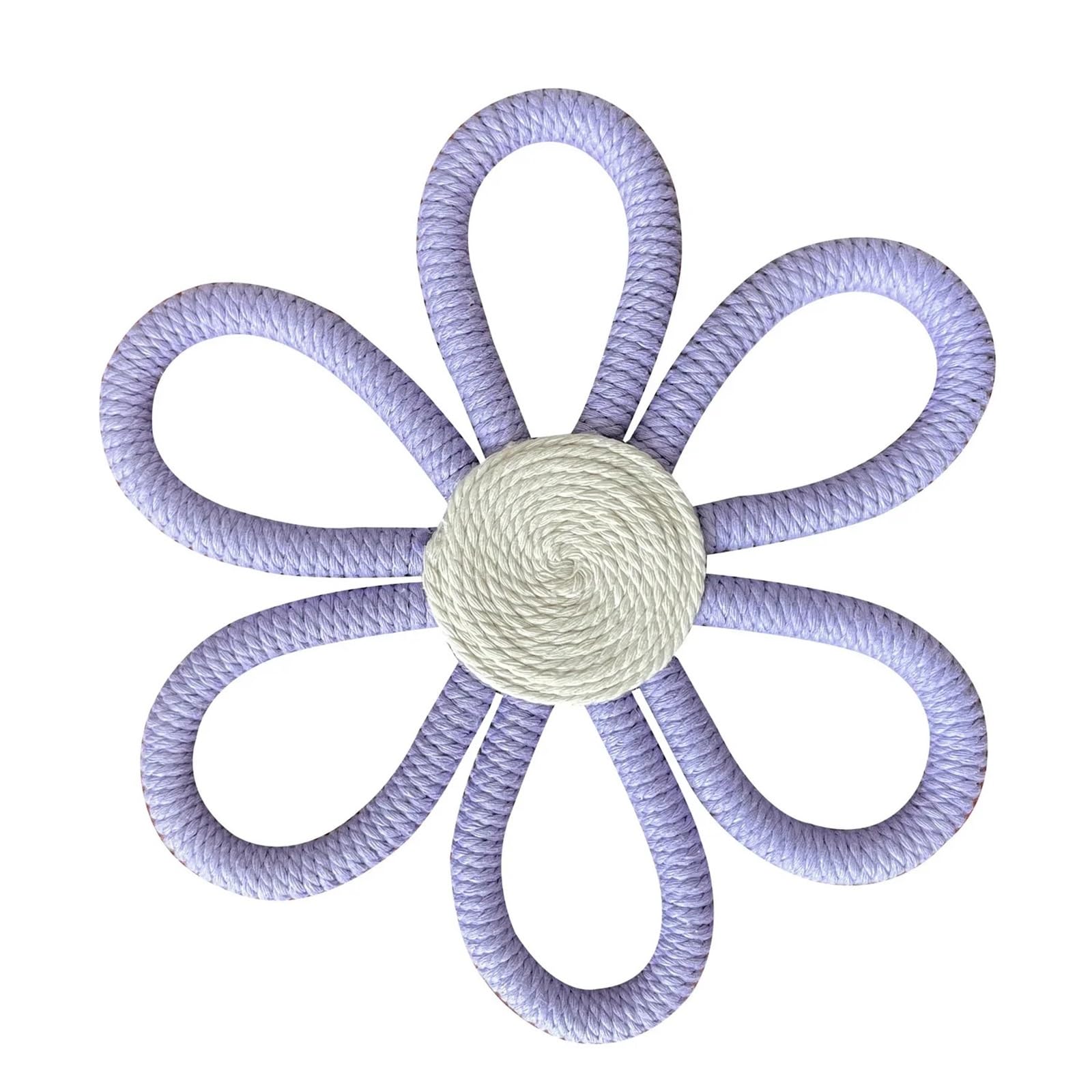Himscev Purple Handmade Colorful Woven Chrysanthemum Wall Decorations - Vibrant Flower Hanging Decor For Home And Nursery(,15Cm)