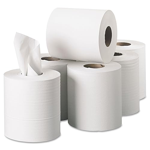 Miniatura 10 de Pacific Blue Basic Centerpull - Toallas de papel perforadas de 1 capa de GP PRO (Georgia-Pacific), color blanco, 44110, 1000 hojas por rollo, 6