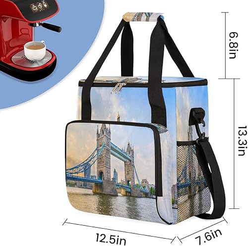 Miniatura 2 de London Bridge - Bolsa de transporte para cafetera Keurig K-Mini o K-Mini Plus K-Cup Pods, almacenamiento portátil, bolsa de viaje