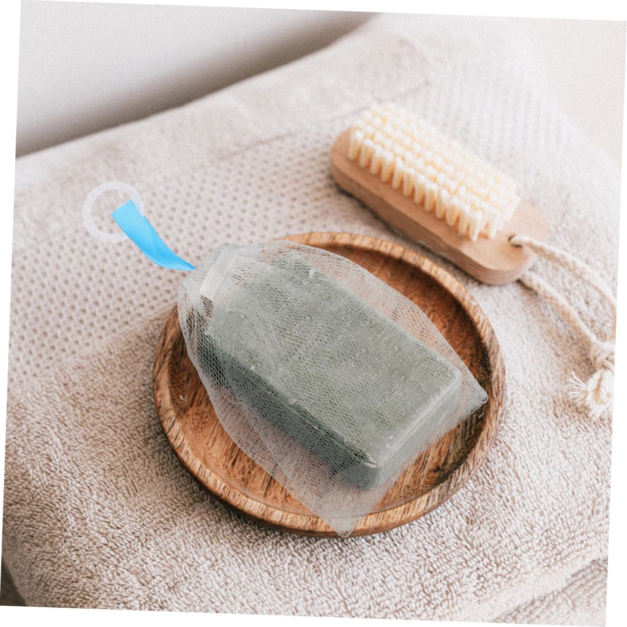 2Pcs Facial Cleansing Foaming Soap Nets for Bar Soap Dual-purpose Exfoliating Pouch Bags for Home Use Lightweight Portable Face Maker Gentle Skin Care Mesh