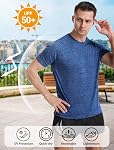 Ullnoy 3-4 Pack Men's Dry Fit T Shirt Moisture Wicking Athletic Tees Exercise Short Sleeves Gym Workout Top
