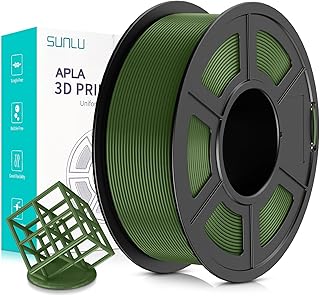 SUNLU AntiString PLA Filament 1.75mm APLA 3D Printer Filament 1.75mm, 1kg Spool (2.2lbs), Dimensional Accuracy +/- 0.02mm, Neatly Wound 3D Printing Filament Fit Most FDM 3D Printers, 1000g Dark Green
