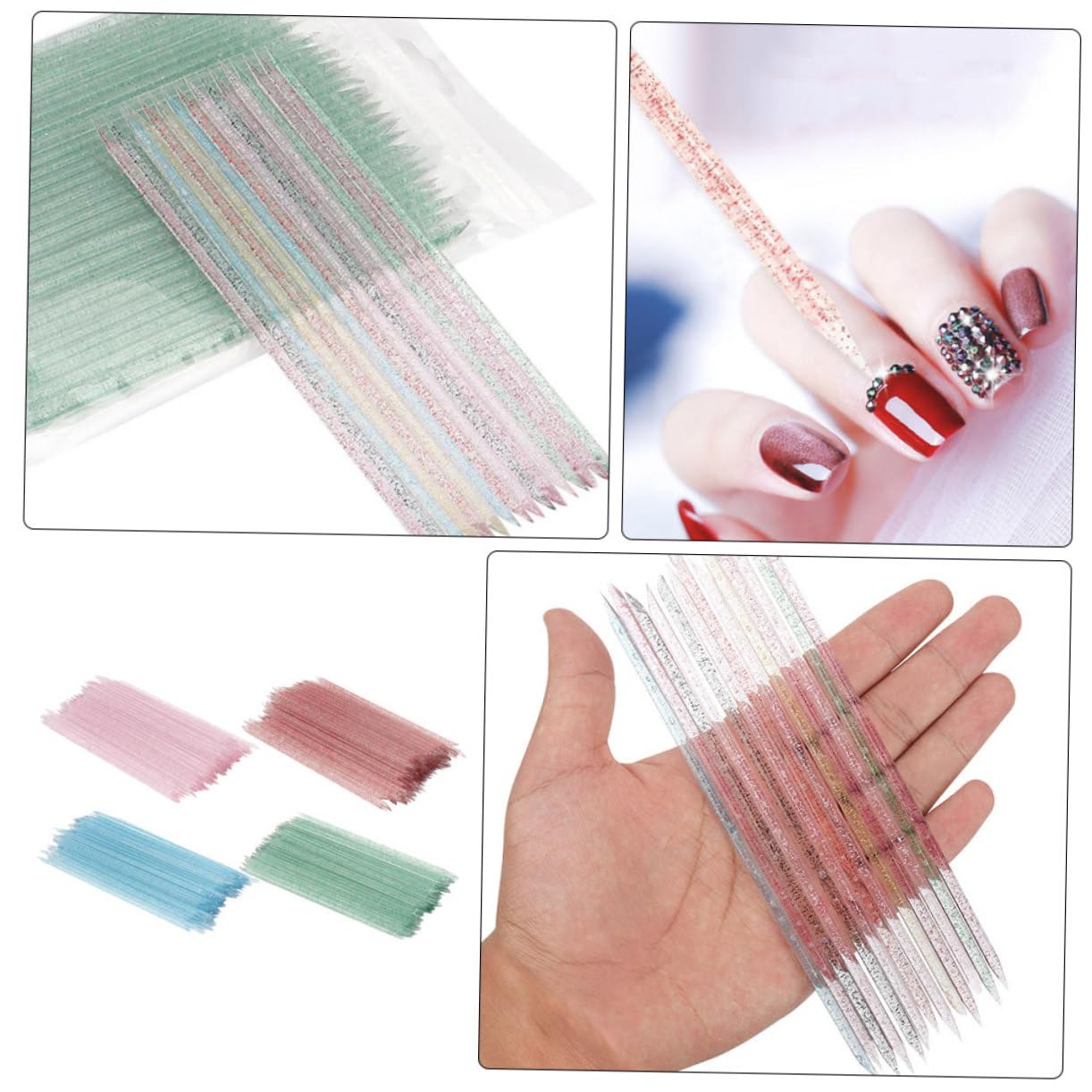 400pcs Nail Art Dotting Sticks Multi Plastic Manicure Tools for Nail Art Easy to Use for Detailed Designs for Home and Salon Use