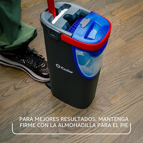Miniatura 16 de O-Cedar H2prO - Sistema de trapeador plano  Herramienta de limpieza rápida  Limpiar con agua limpia  Almohadilla de microfibra reutilizable lavable