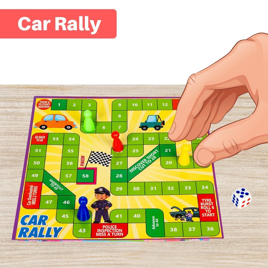 Ratna's Lovely-9 Board Game Set - 9 Games! -8