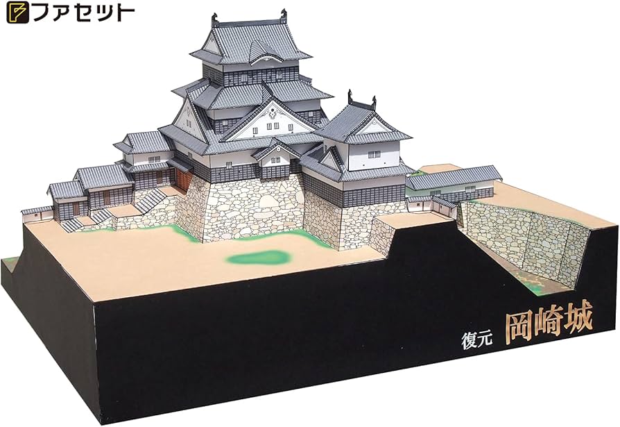日本の城シリーズ初日カバー六枚セット ペーパークラフト ファセット 日本の名城シリーズ 忍城 1/300