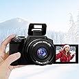 12X Optical Zoom Digital Cameras for Photography 72MP 4K UHD Auto Focus Compact Cameras with WiFi - 180  Flip Screen & 64GB SD Card for Beginners YouTube Vlogging Creator Outdoor Travel Black
