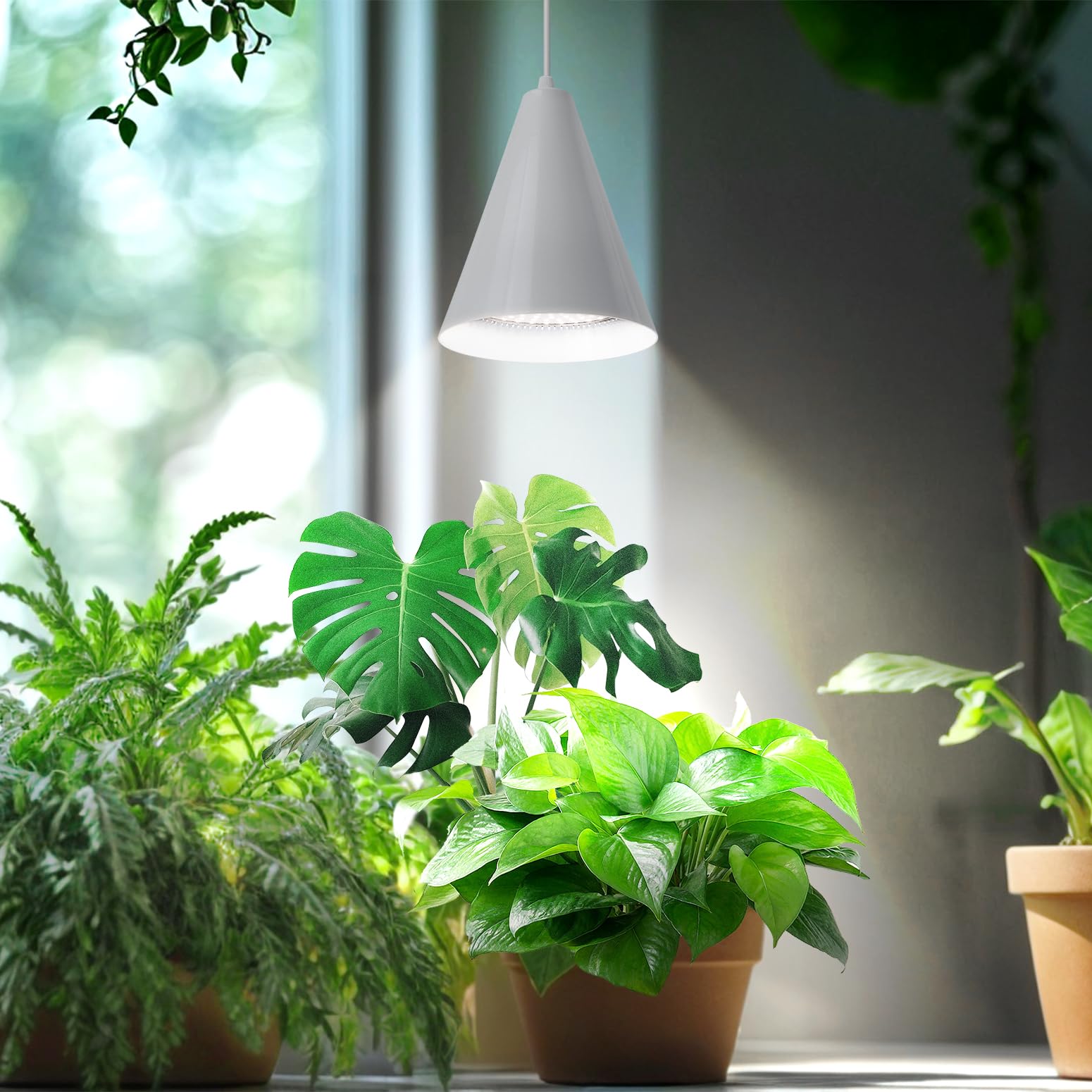 Hanging Grow Light, White Cover