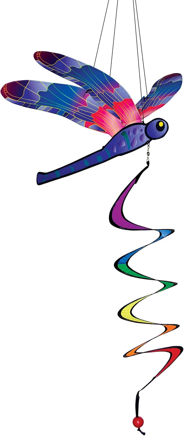 In the Breeze 4650 — Dragonfly Twister — Colorful and Unique Patio and Garden Decoration