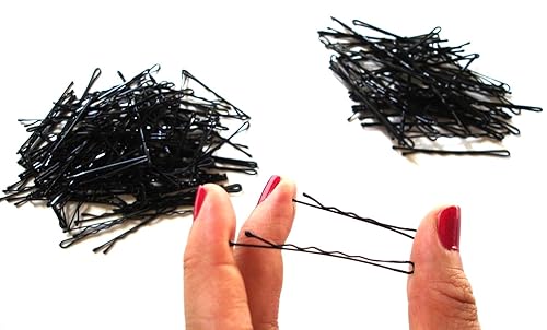 Miniatura 1 de Negro Bobby Pins Cuidado del Cabello Secure estilo Styling Curl Large & Small Mix (200pc)