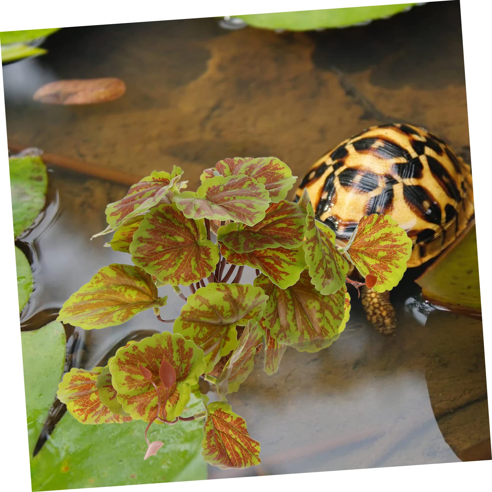 Milisten Artificial Reptile Plant Decor Terrarium Plant for Reptile Tank and Safe Hiding Spot for Amphibians Easy Installation for Fish Tanks and Terrarium Decor - Image 2