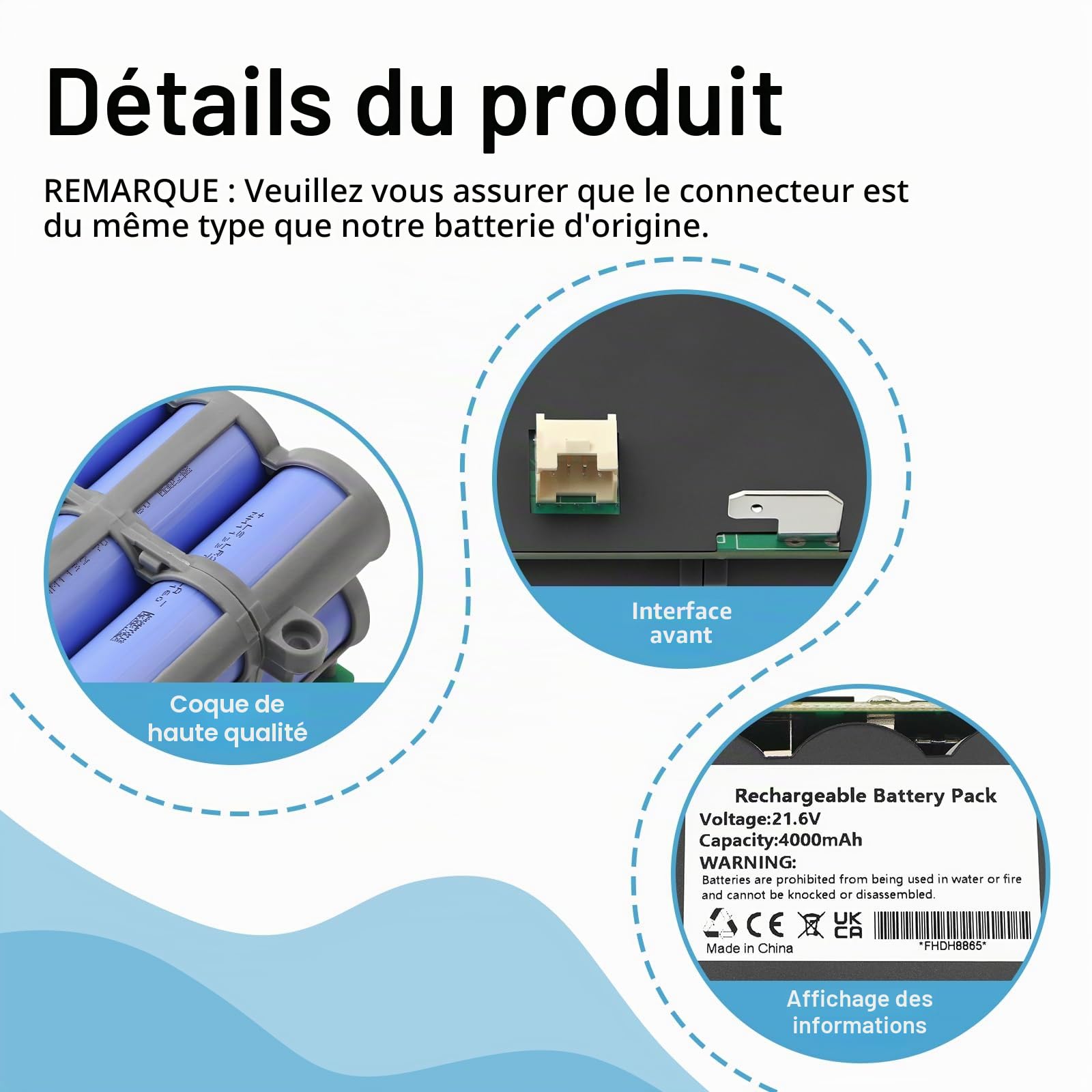 Aspirateur Batterie pour Tineco Floor One S5 Pro 2, S5 Smart, S5 Steam