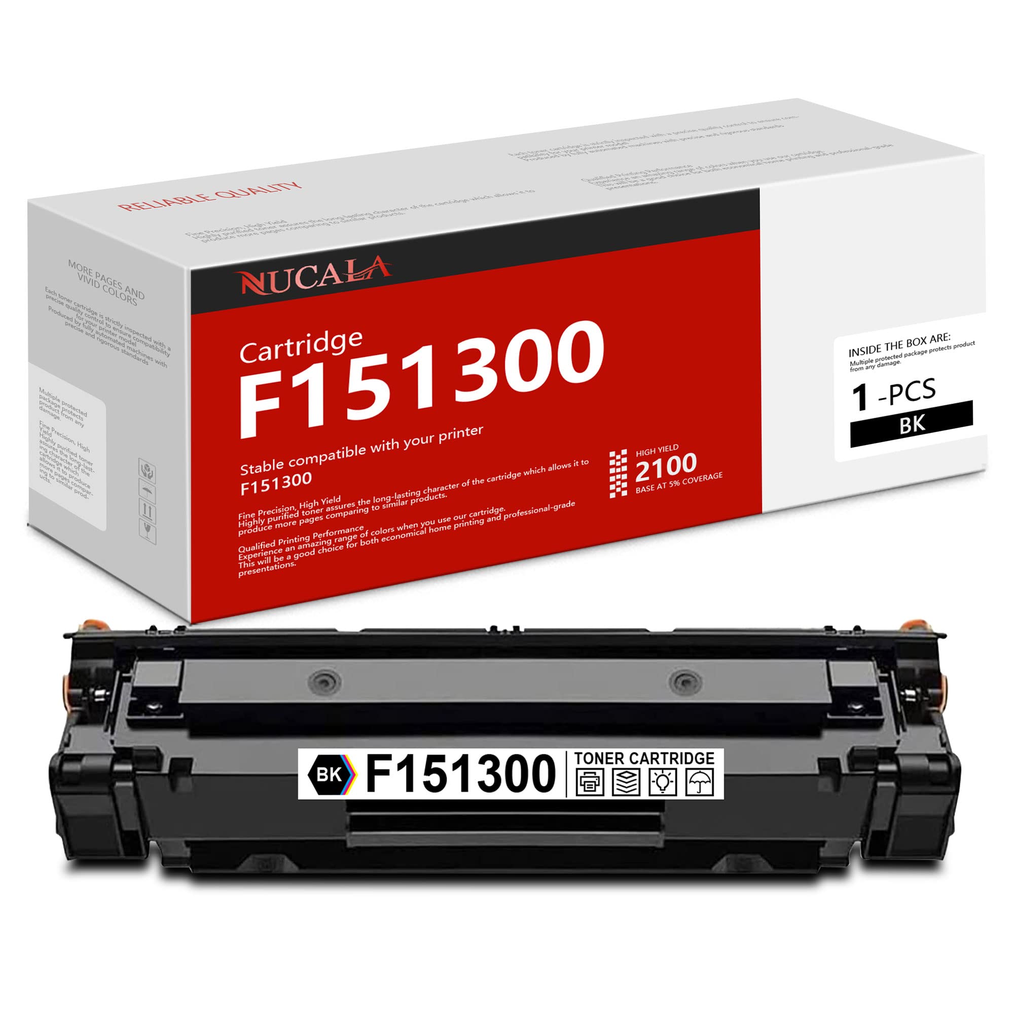 Amazon.com: NUCALA 1-Pack F151300 Toner Cartridge, Black