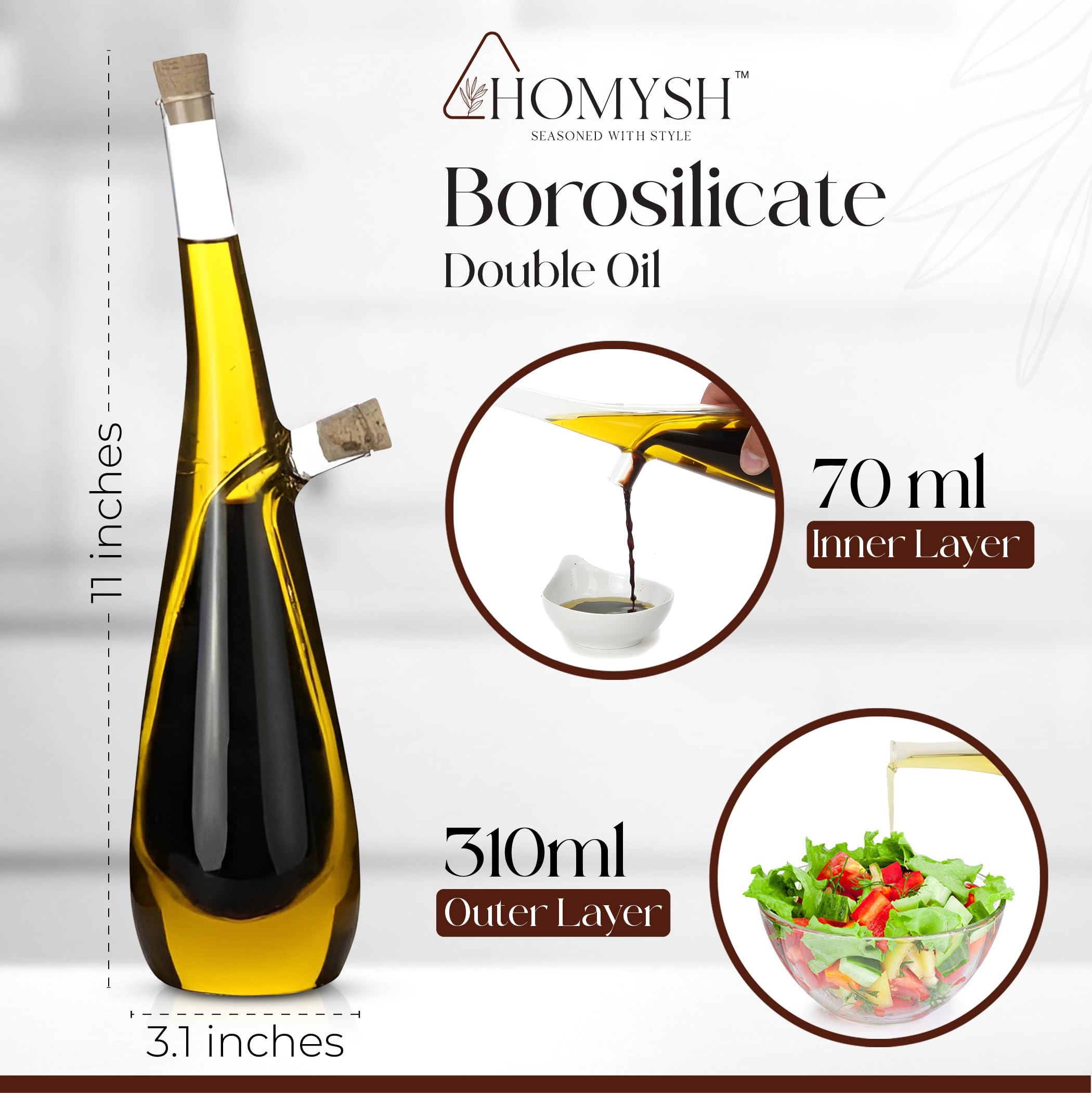 Dispensador premium de aceite y vinagre