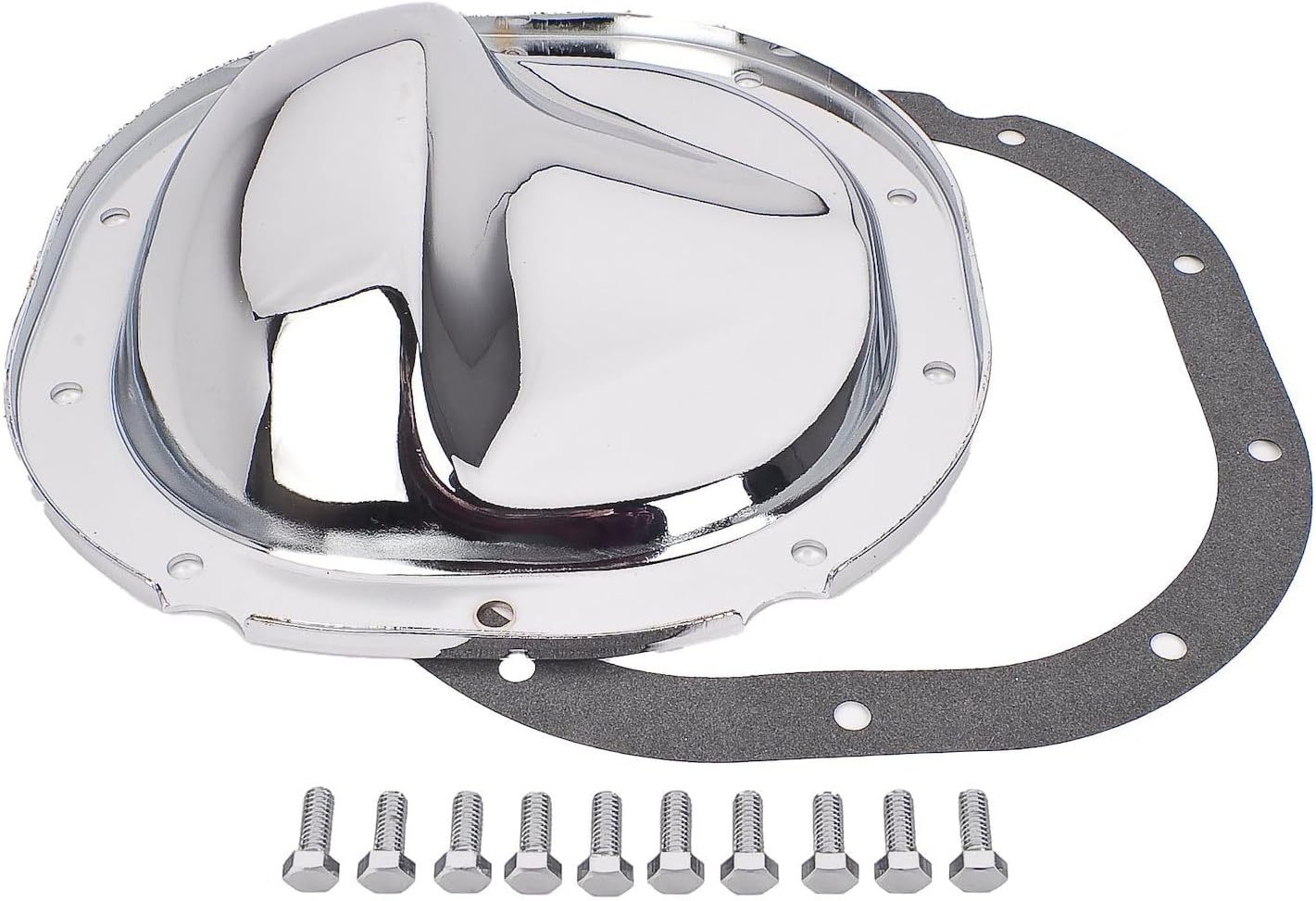 JEGS 62500 Chrome Differential Cover Ford 8.8 in. 10-Bolt Except IRS 1981-2013 C