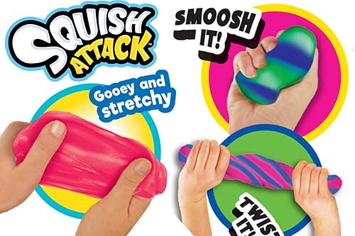 Miniatura 3 de JA-RU - Bolas elásticas para aliviar el estrés, bola rellena de arena para niños y adultos (6 unidades surtidas)  Bola de estrés para terapia de