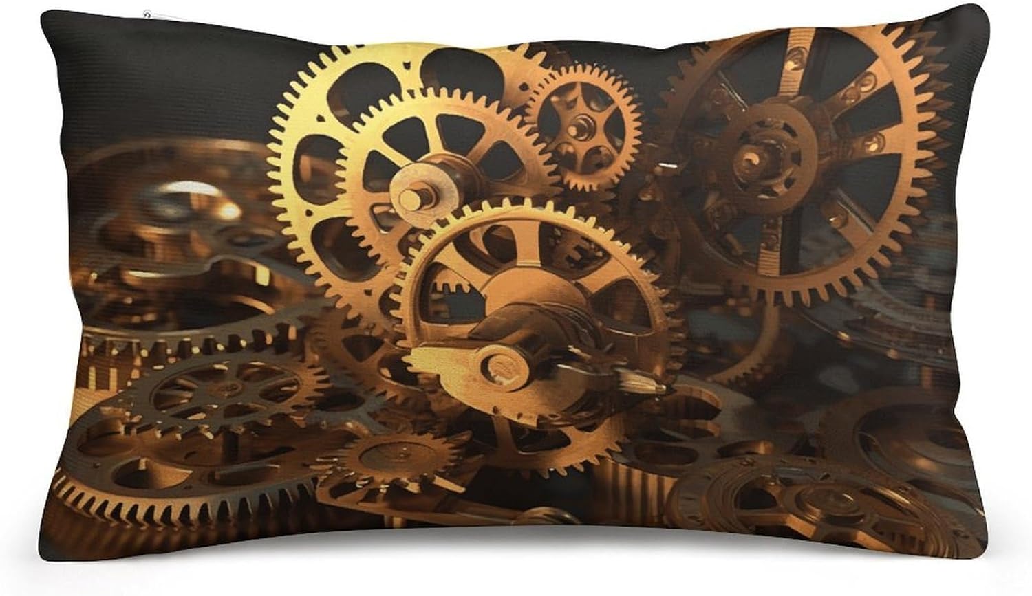 Cool Gears Pillow Cases Queen Size Set of 1 Soft Comfortable Throw Pillows Covers Decorative Pillowcase with Zipper Bed Cushion Covers for Couch Sofa Bedroom 8"x12"