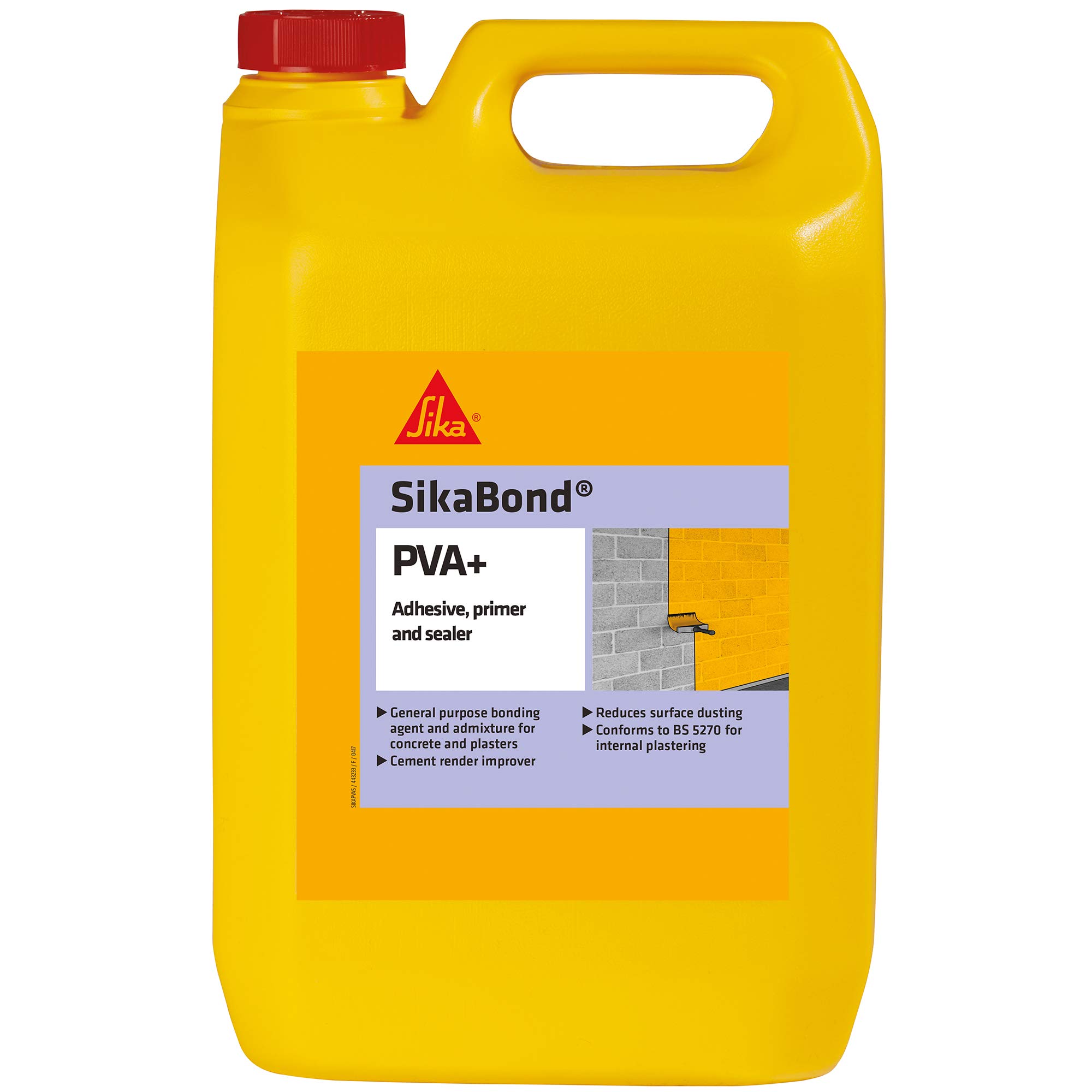 SIKASikaBond PVA+ – General Purpose Adhesive, Primer And Sealer – Easy To Use – British Standards Approved – 2.5 Litre
